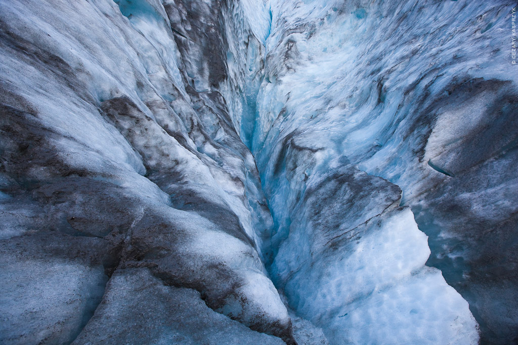 Cezary Kasprzyk Photography - New Zealand - Fox Glacier - Blue Ice - 2010