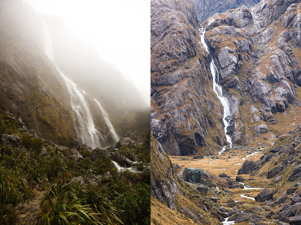 Cezary Kasprzyk Photography - New Zealand - Routeburn-Track - Waterfall - 2010